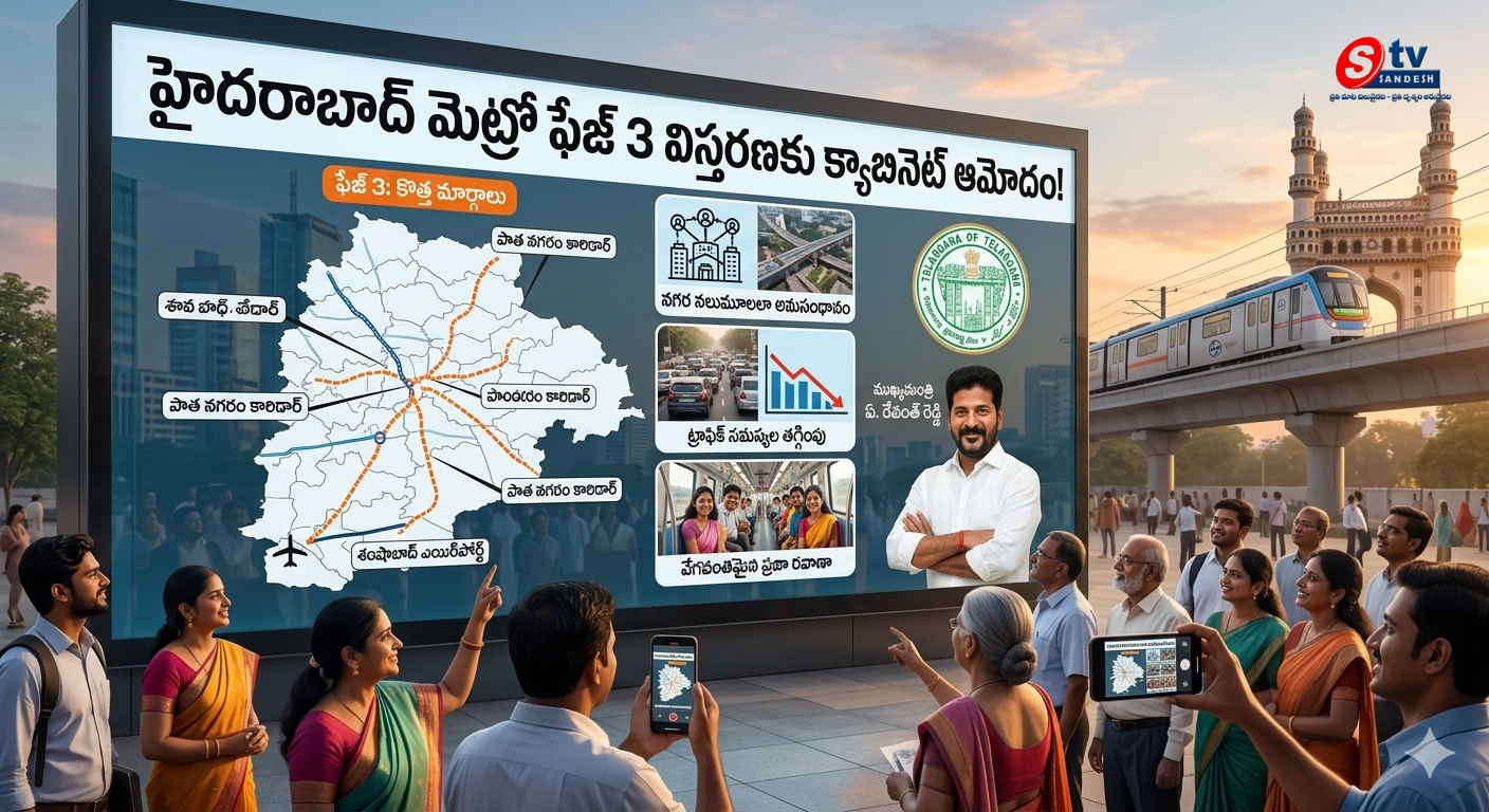 హైదరాబాద్ మెట్రో ఫేజ్-3 విస్తరణకు రాష్ట్ర క్యాబినెట్ గ్రీన్ సిగ్నల్!